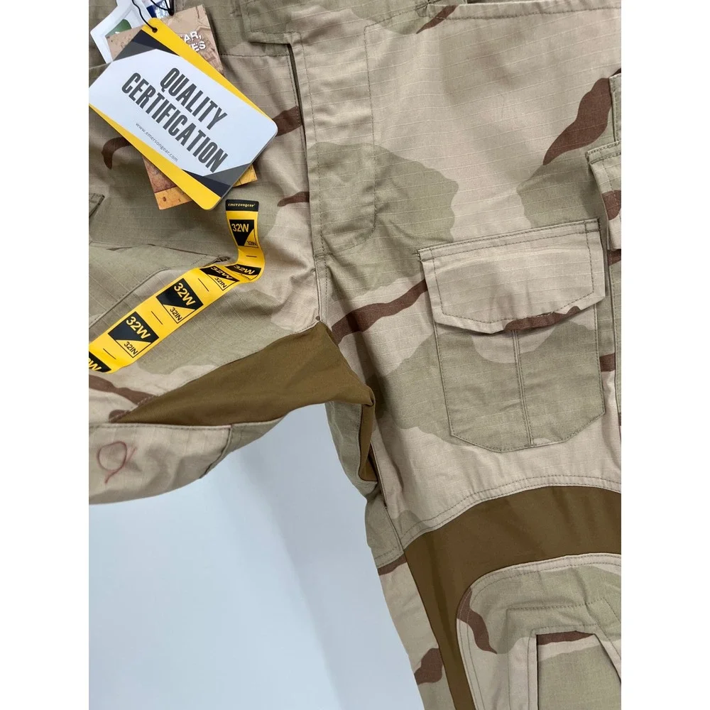 EmersonGear G3 Tactical Combat Pants NWT DCU Desert Camo 32W 32L Knee Pad